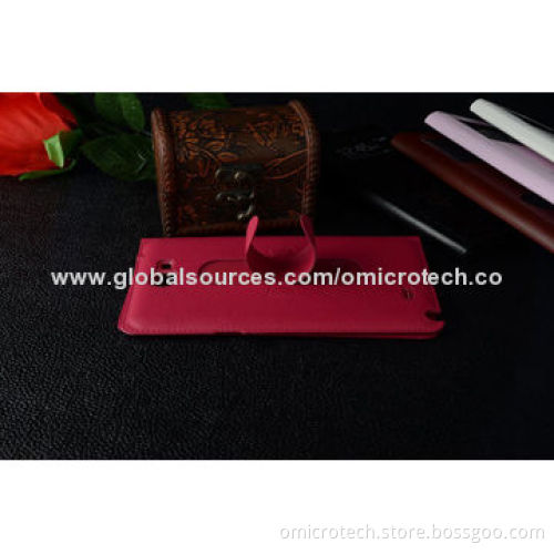 Leather Mobile Case for Samsung Note 2, OEM Orders Welcomed